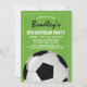 Invitación Fiesta de cumpleaños del fútbol infantil | Jersey  (Reverso)