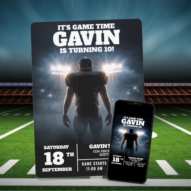 Invitación Fiesta de cumpleaños del fútbol personalizado (Subido por el creador)