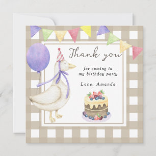 Invitación fiesta de cumpleaños del ganso tonto gracias