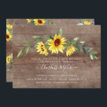 Invitación Fiesta de cumpleaños del girasol amarillo ruso<br><div class="desc">Hermoso ramo florido color agua amarillo girasol con girasoles,  margaritas,  albañiles,  bayas y vegetación. Visita nuestra tienda para ver toda nuestra colección de flores de girasol</div>