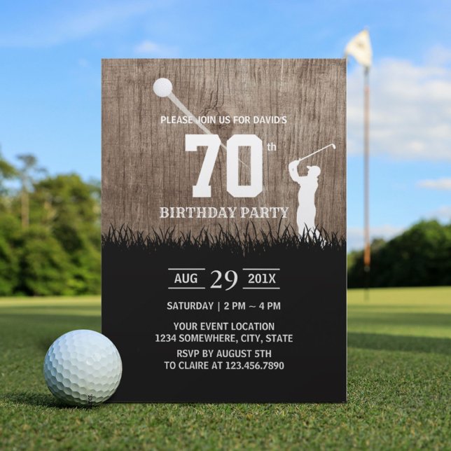 Invitación Fiesta de cumpleaños del golf ruso (Subido por el creador)