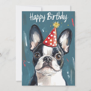 Invitación Fiesta de cumpleaños del Gorra del Fiesta Terrier