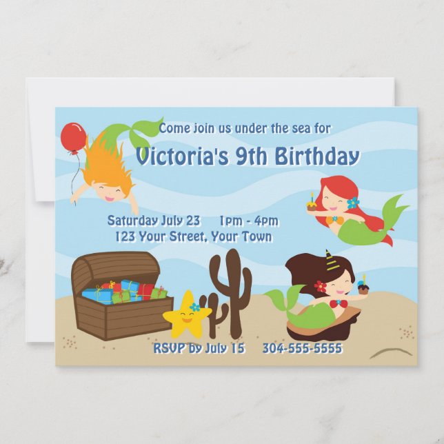 Invitación Fiesta de cumpleaños del grupo de sirvientas para  (Anverso)