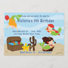 Invitación Fiesta de cumpleaños del grupo de sirvientas para 