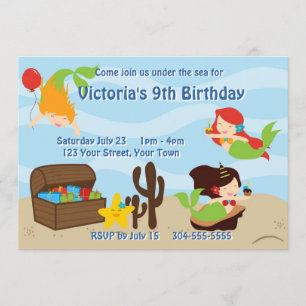 Invitación Fiesta de cumpleaños del grupo de sirvientas para