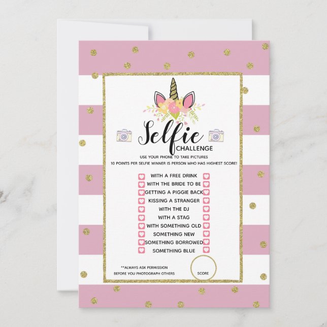 Invitación Fiesta de cumpleaños del juego del desafío de (Anverso)