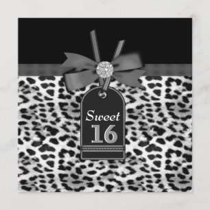 Invitación Fiesta de Cumpleaños del Leopardo de las Nieves