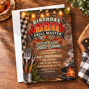 Invitación Fiesta de Cumpleaños del Maestro de la Parrilla Ru