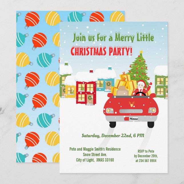 Invitación Fiesta de cumpleaños del mapa del tesoro del Chica (Anverso / Reverso)