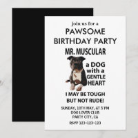 Fiesta de cumpleaños del Mascota Pitbull Dog