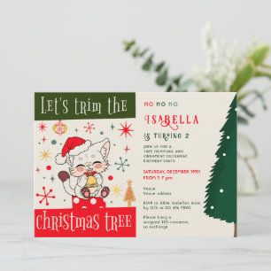 Invitación Fiesta de cumpleaños del niño con el ornamento de