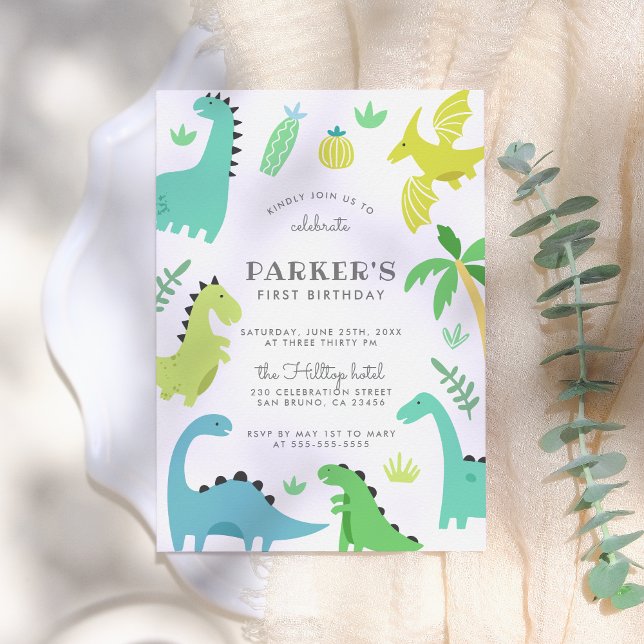 Invitación Fiesta de cumpleaños del niño de los dinosaurios v (Subido por el creador)