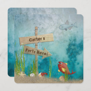 Invitación Fiesta de Cumpleaños del Océano