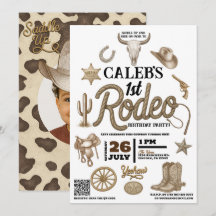 Fiesta de Cumpleaños del Oeste Salvaje Rodeo Vinta