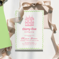 Fiesta de cumpleaños del pastel caprichoso dibujad