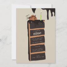 Fiesta de cumpleaños del pastel de chocolate