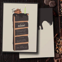 Fiesta de cumpleaños del pastel de chocolate