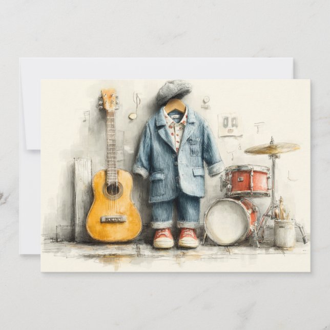 Invitación Fiesta de cumpleaños del pequeño maestro 1 (Anverso)