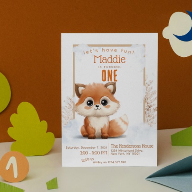 Invitación Fiesta de cumpleaños del Personalizado de invierno (Subido por el creador)