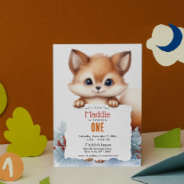 Invitación Fiesta de cumpleaños del Personalizado de invierno