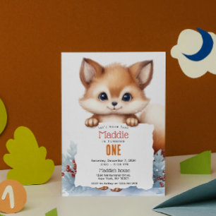 Invitación Fiesta de cumpleaños del Personalizado de invierno