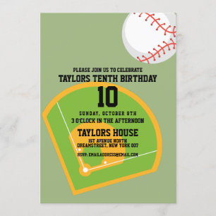 Invitación Fiesta de cumpleaños del Personalizado Deportivo d
