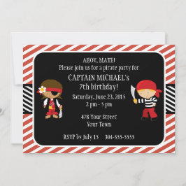 Invitación Fiesta de cumpleaños del pirata