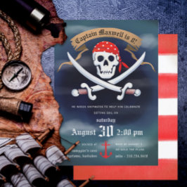 Invitación Fiesta de cumpleaños del pirata