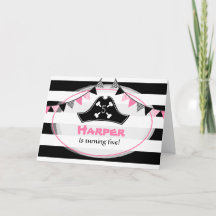 Fiesta de cumpleaños del pirata rosado