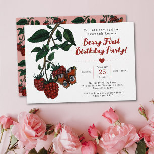 Invitación Fiesta de cumpleaños del primer cumpleaños de la f
