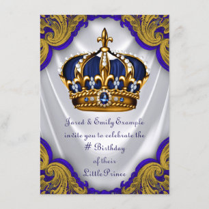Invitación Fiesta de cumpleaños del príncipe elegante