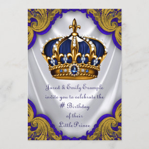 Invitación Fiesta de cumpleaños del príncipe elegante
