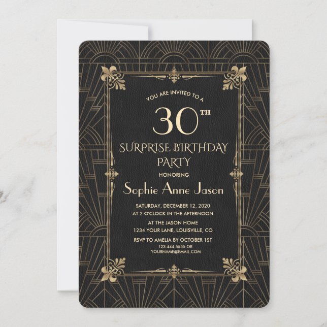 Invitación Fiesta de cumpleaños del Royal Fleur-de-Lis Art De (Anverso)