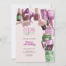 Fiesta de cumpleaños del spa de belleza