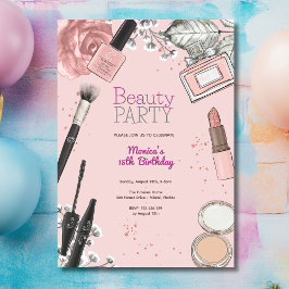 Invitación Fiesta de cumpleaños del spa de belleza