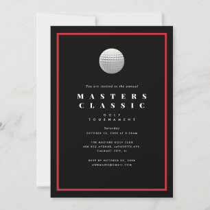 Invitación Fiesta de cumpleaños del Torneo de Golf