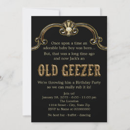 Invitación Fiesta de Cumpleaños del Viejo Sapo