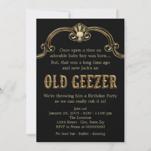 Invitación Fiesta de Cumpleaños del Viejo Sapo