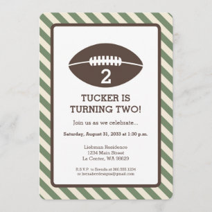 Invitación Fiesta de cumpleaños despojada del fútbol