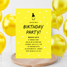 Invitación Fiesta de Cumpleaños Diversión Moderna