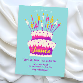 Invitación Fiesta de cumpleaños divertida