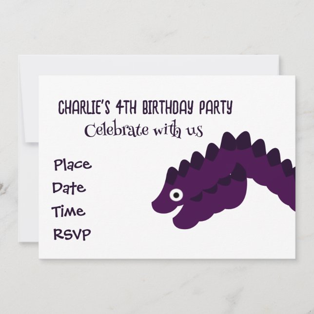 Invitación Fiesta de Cumpleaños Divertida para Niños con Coco (Anverso)