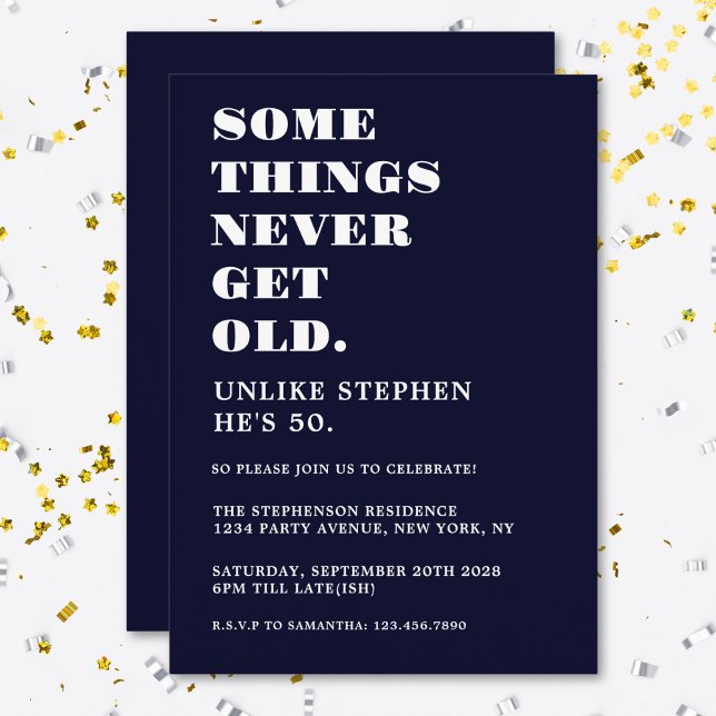 Invitación Fiesta de cumpleaños divertida y humorística de az (Subido por el creador)