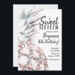 Invitación Fiesta de Cumpleaños Dulces 16 Rosa Tropical de Pi<br><div class="desc">Personaliza para cualquier evento.</div>