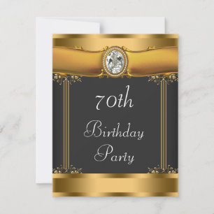 Invitación Fiesta de cumpleaños elegante Art Deco