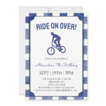 Fiesta de Cumpleaños en Bicicleta BMX de Cuadros A