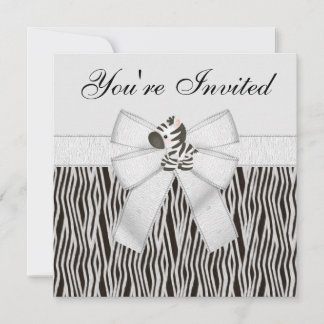 Invitación Fiesta de cumpleaños en blanco y negro para la imp