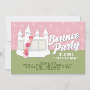 Invitación Fiesta de Cumpleaños en Casa de Rebote
