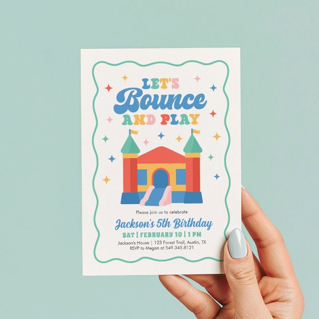 Invitación Fiesta de Cumpleaños en Casa de Rebote (Subido por el creador)