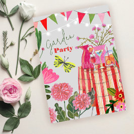 Invitación Fiesta de Cumpleaños en el Jardín de Ensueño con F